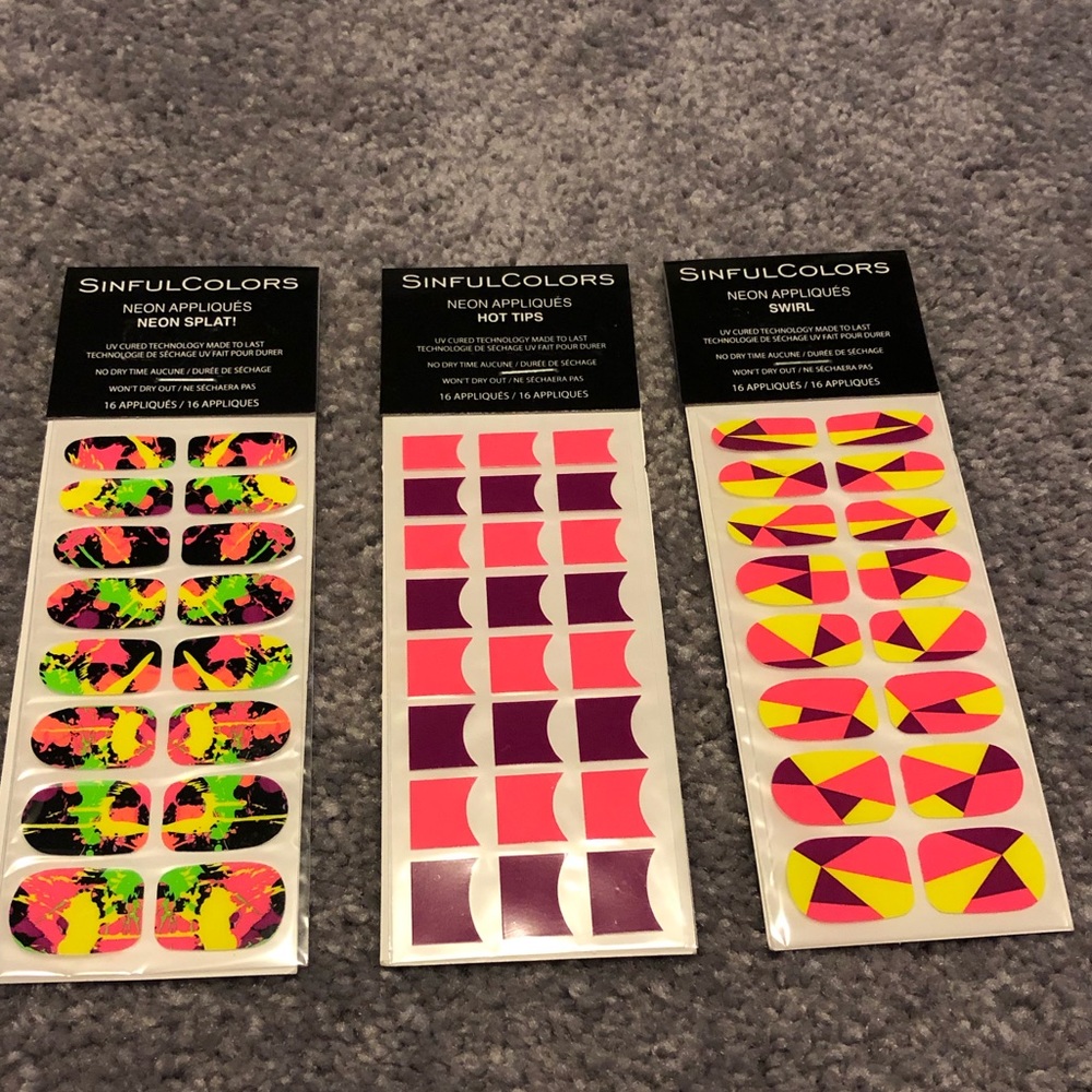 SinfulColors: Neon Nail Stickers (BRAND NEW!!!)